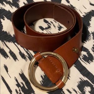 MICHAEL Michael Kors Leather Belt, Small